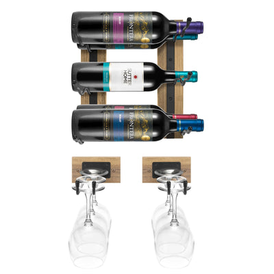 Sorbus Deluxe Wall Wine & Stemware Organizer