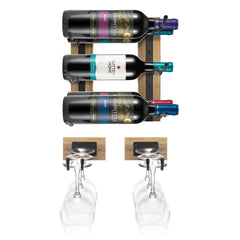 Sorbus Deluxe Wall Wine & Stemware Organizer
