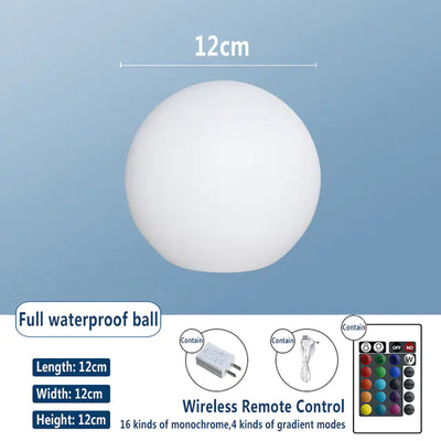 Vibrant LED Sphere Lights for Gardens